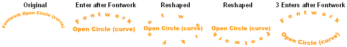 Open Circle (curve) Shapes