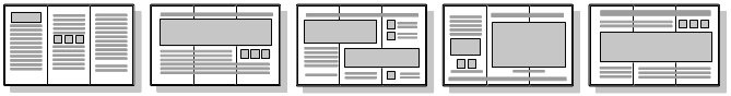 Tri-fold layouts