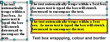 Text box wrapping